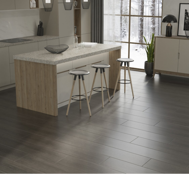 Ламинат Egger Aqua+Large Дуб Шерман антрацит